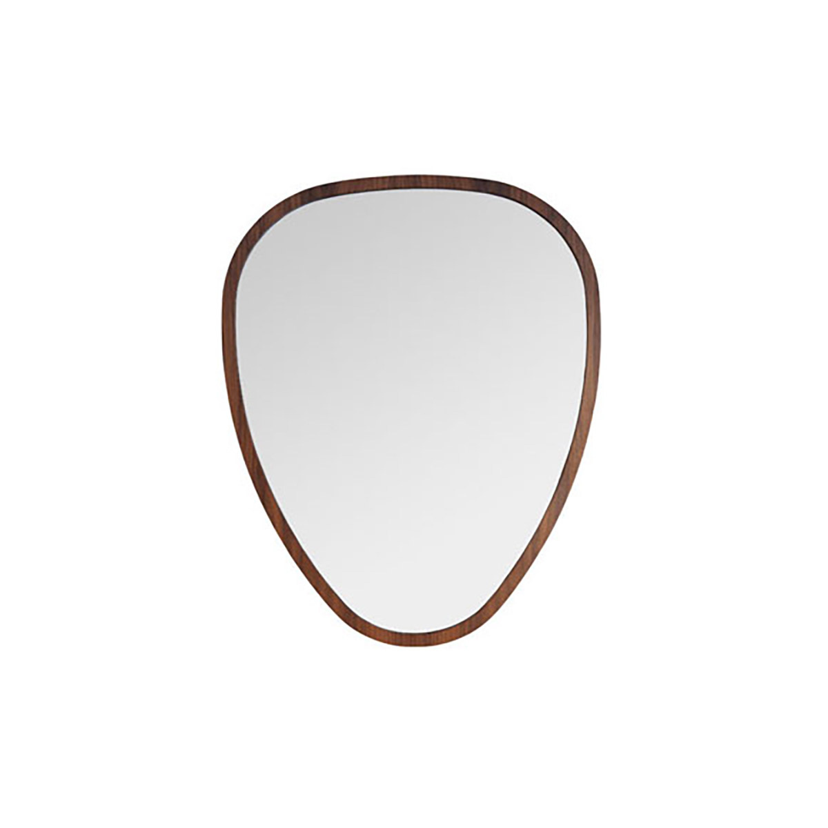 Mirror Ovo, Walnut - H75 cm - Walnut oiled   - image 27