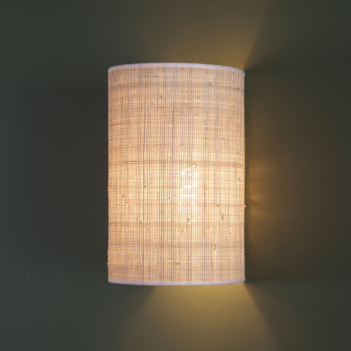 Wall Light Sperone, White - H28 cm - Metal / Rabane - image 2