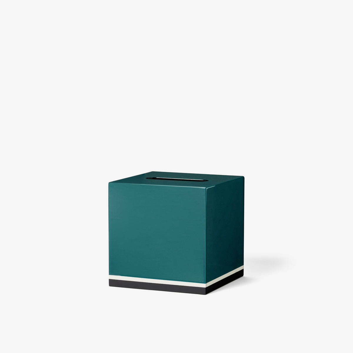 Little tissue box, Sarah Blue - 15x15cm - Lacquered wood - image 1
