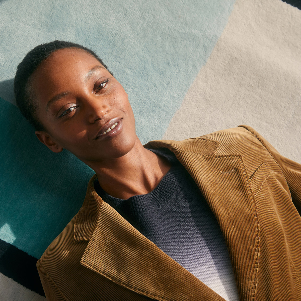Saint-Honoré jacket, Mordoré - Ribbed velvet- 100% Cotton - image 2