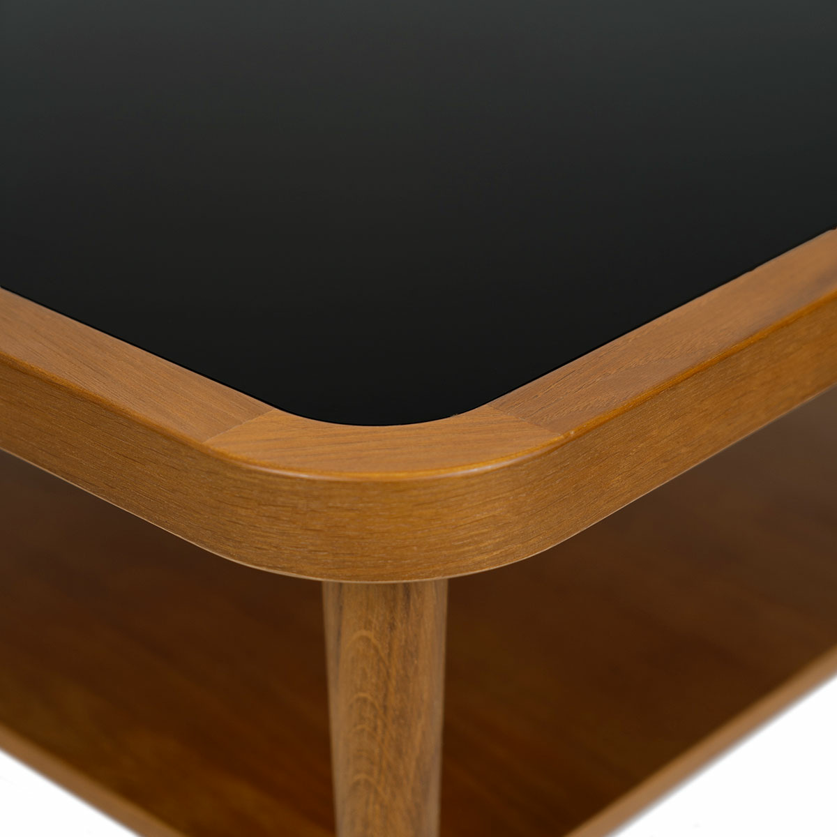 Table Basse Puzzle, Chêne / Noir - L60 x l60 x H40 cm - Chêne - image 2
