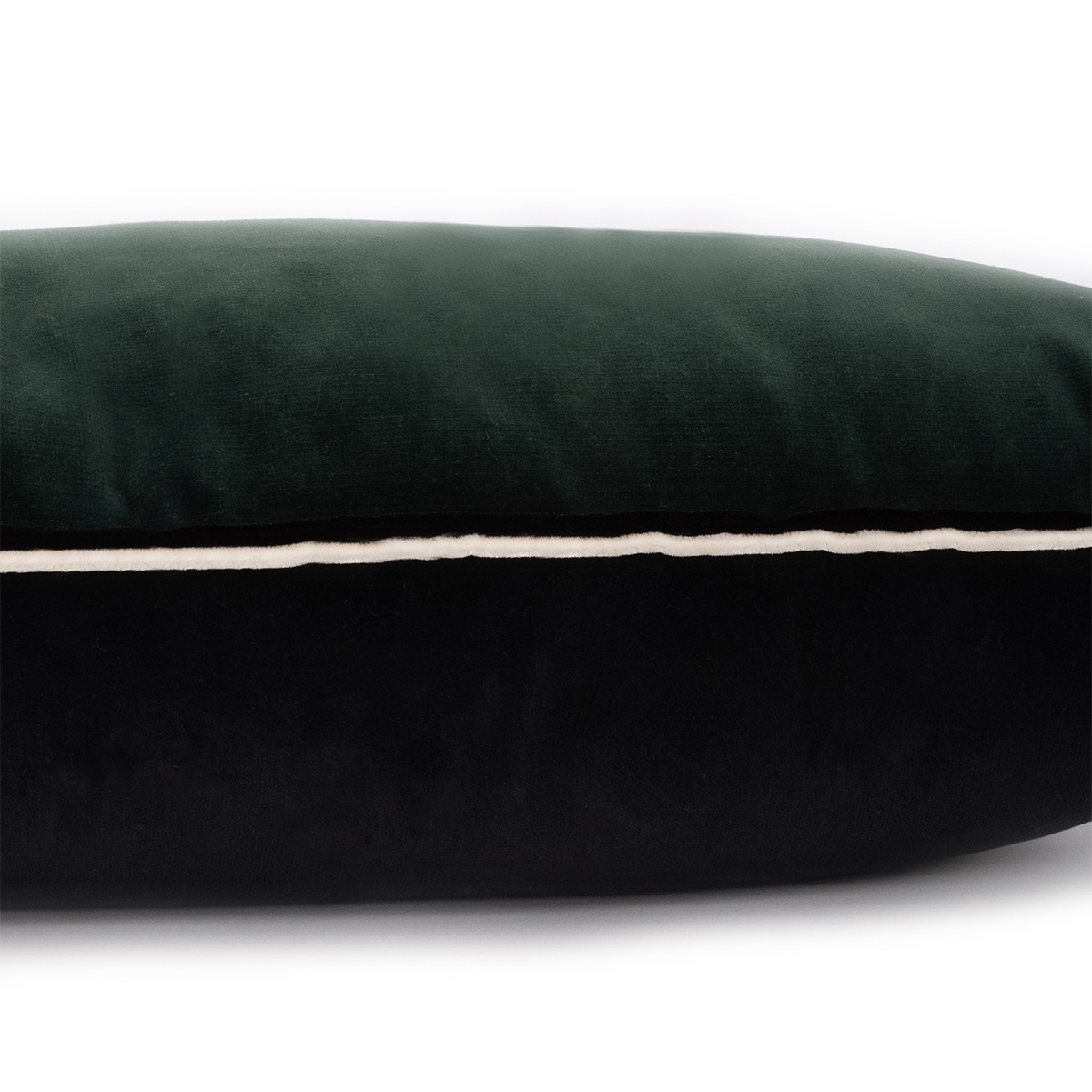 Cushion Double Jeu, Pistachio - 55 x 40 cm - Cotton velvet - image 20
