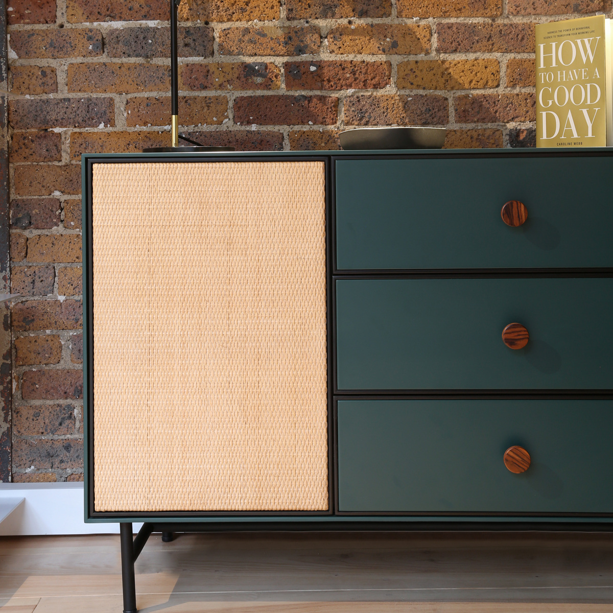 Chest of Drawers Essence, Green - L100 x W45 x H75 cm - Lacquered wood - image 8