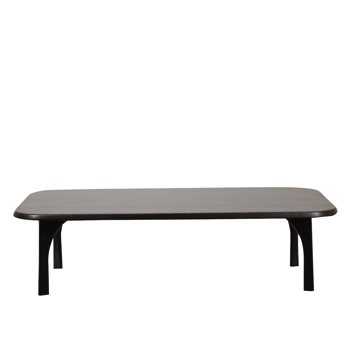 Table Basse Oasis, Noir - L150 x l70 x H40 cm - Chêne / Métal - image 1