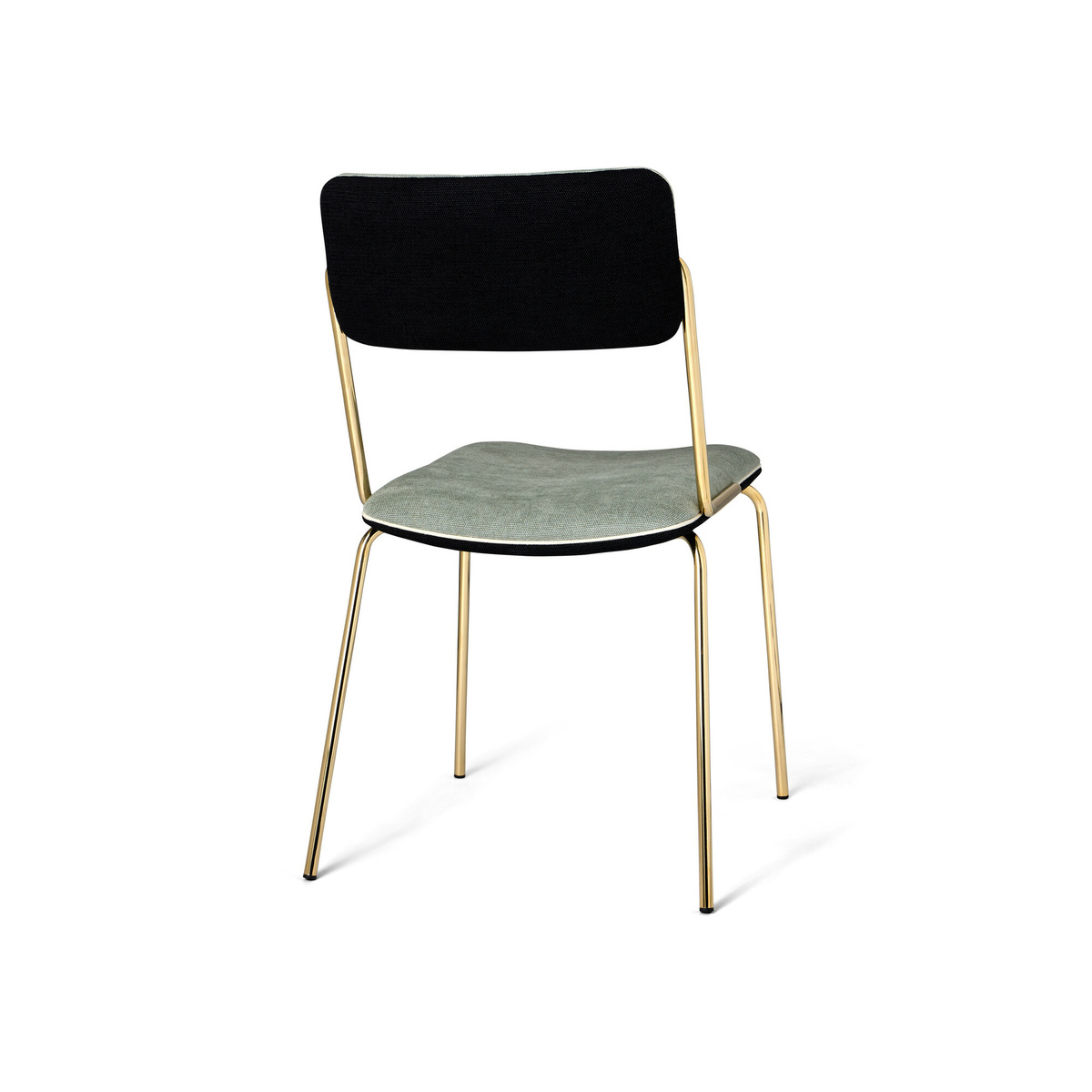 Chair Double Jeu, Almond / Gold - H85 x W51 x D43 cm - Cotton - image 5