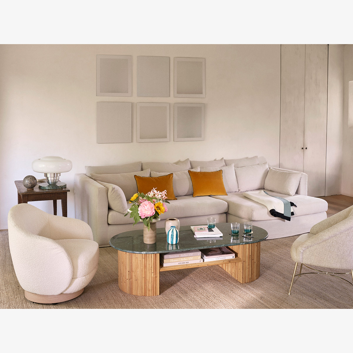 SuperBox corner sofa - Right angle, L300 x P180 x H85 cm - Linen - image 6