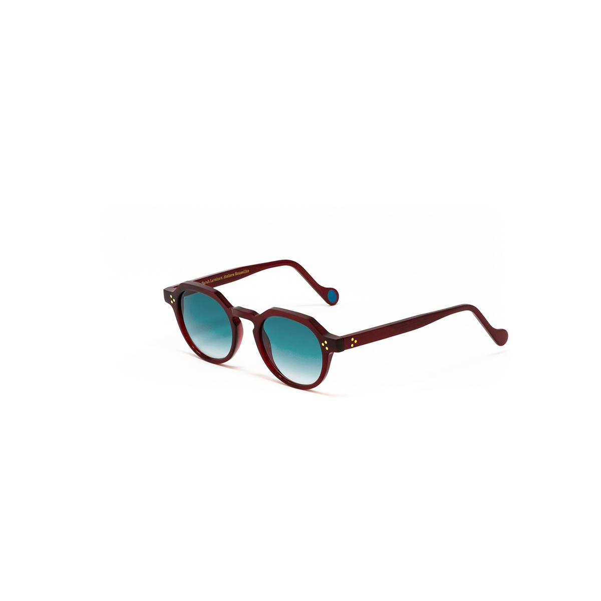 Sunglasses Eddy, Bordeaux - Size 48-20 - Organic acetate - image 2