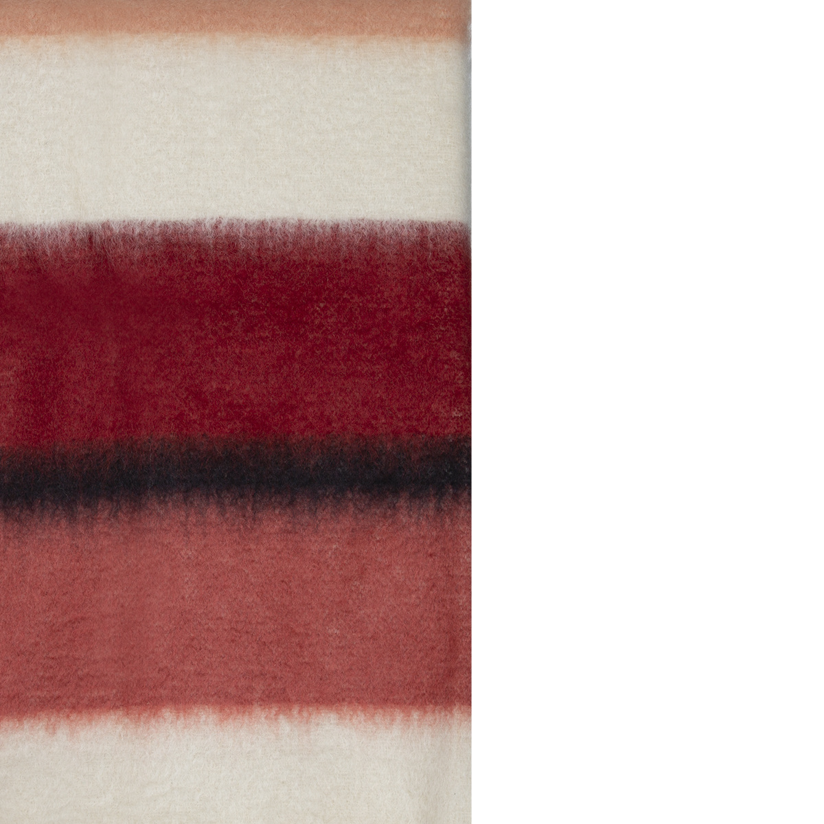 Plaid Serenity, Quetsche - L130 cm - Mohair / Wool - image 5