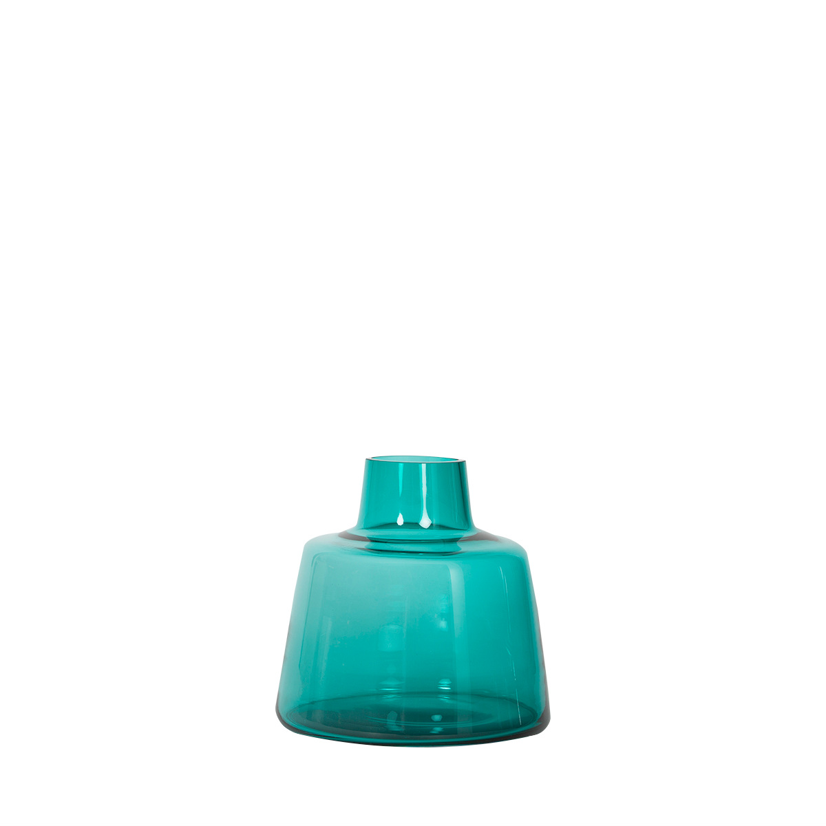 Vase Pure, Aqua - H23 x ø24 cm - Glass - image 1