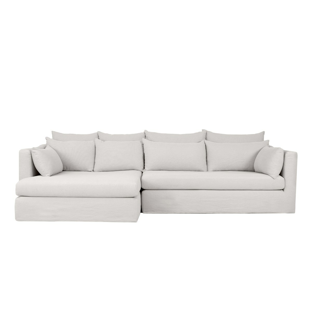 SuperBox corner sofa - Left angle, L300 x P180 x H85 cm - Linen - image 1