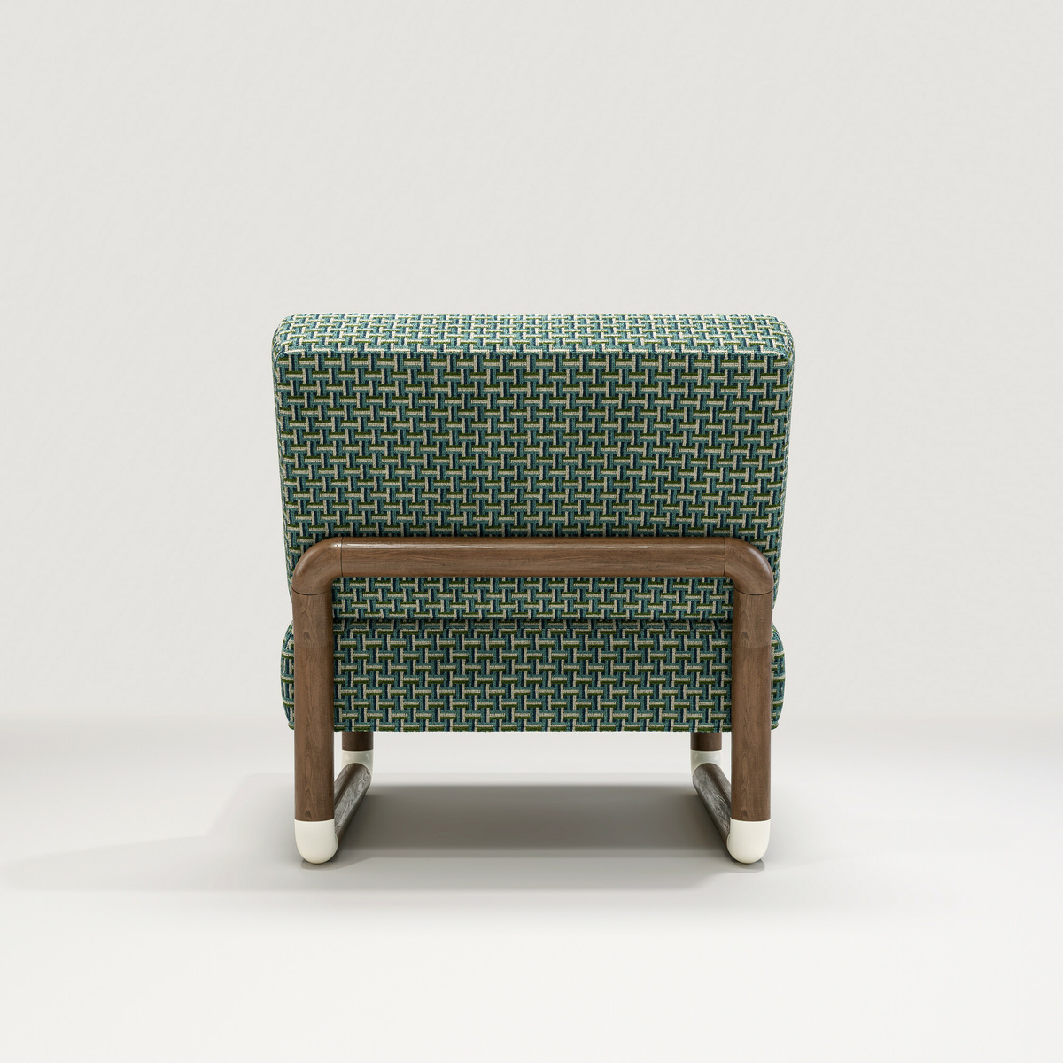 Fireside chair Nico, Imprimé - L71 x P82 x H76,8 cm - Noyer/Coton - image 2