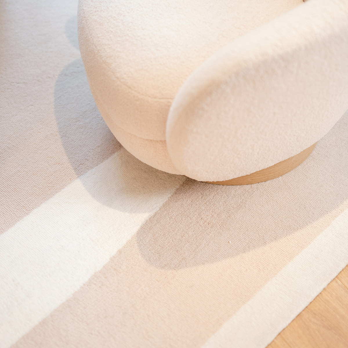 Carpet Abstrait, Linen - 170 x 240 cm - Wool / Cotton - image 2
