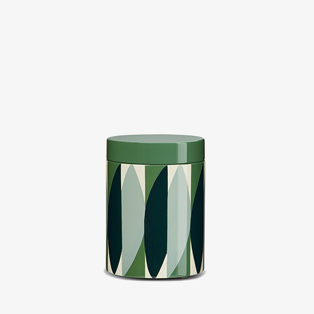 Round box Eclipse, Thé de Chine / Eucalyptus - ⌀10 x H13 cm - Lacquered - image 1