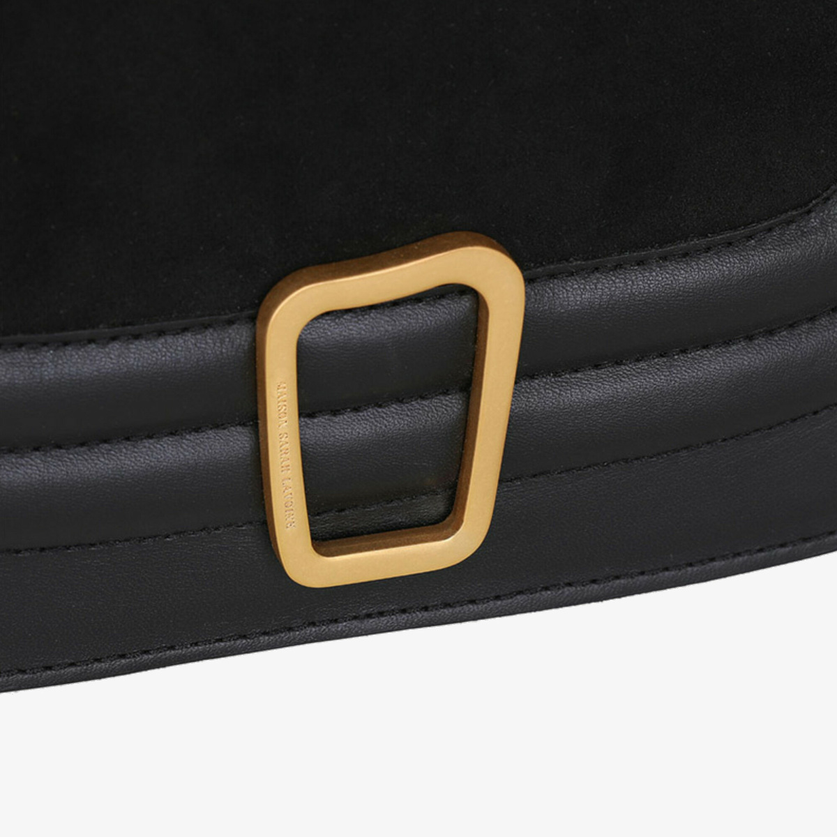 Shoulder bag Barth, Black Mini - W7,5 x H6,5 x D2 cm - Cow suede - image 5
