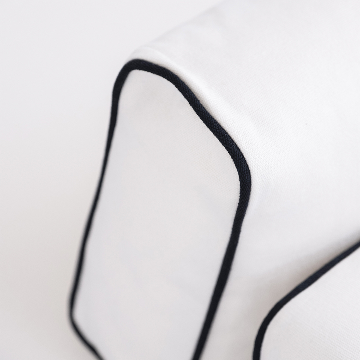 Banquette Noa, Blanc - L140 x l60 x H70 cm - Coton / Bois - image 5