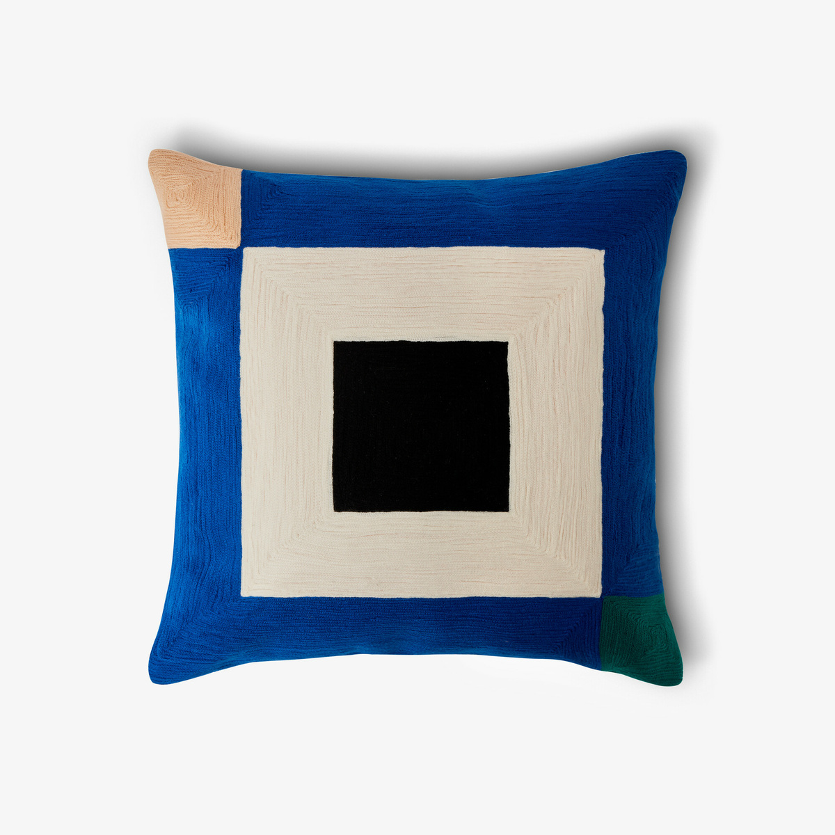 Cushion Infinity, Indigo Blue - 42 x 42 cm - Cotton - image 1