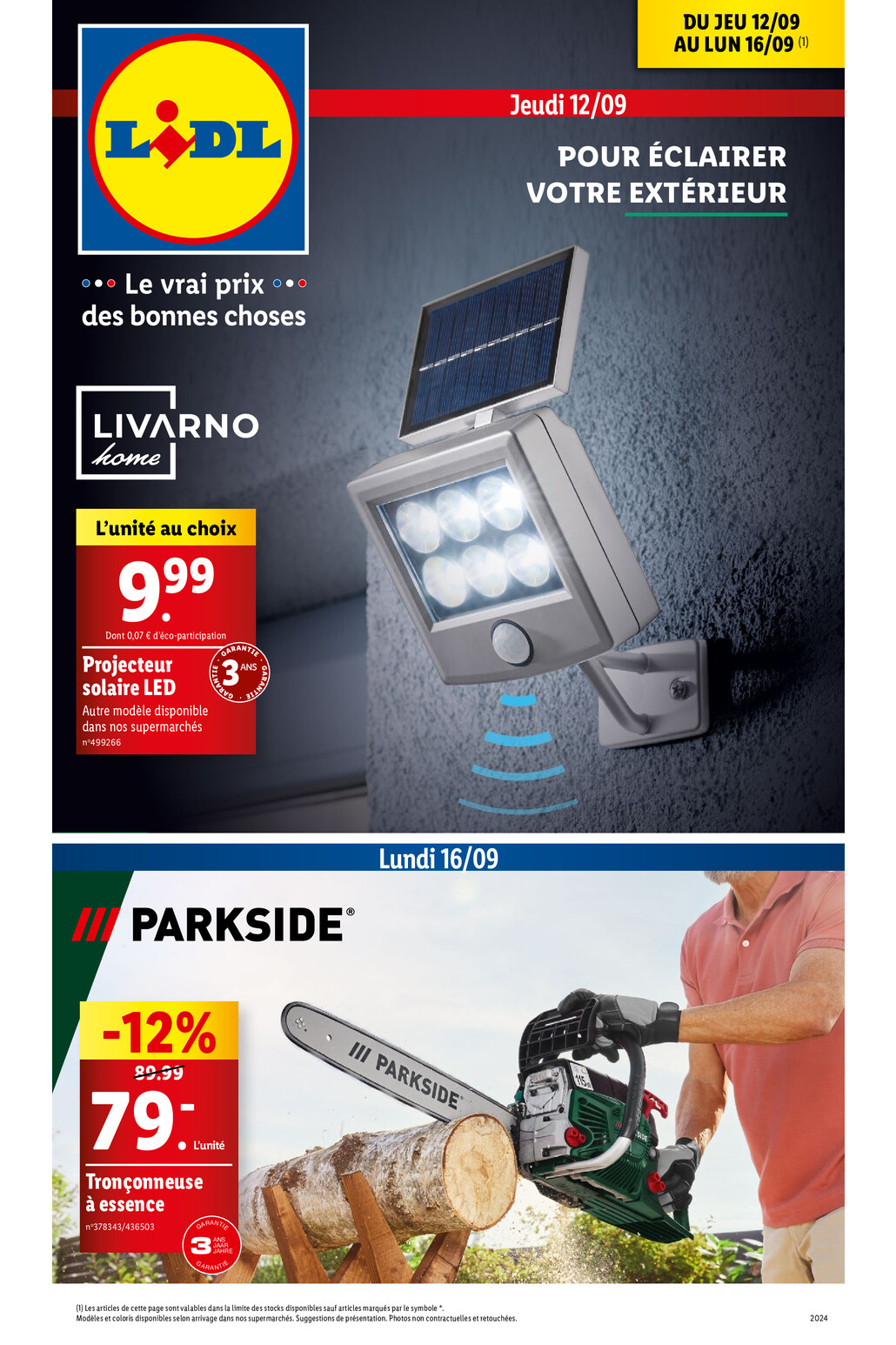 Catalogue Lidl - Valable du 11 septembre au 14 septembre