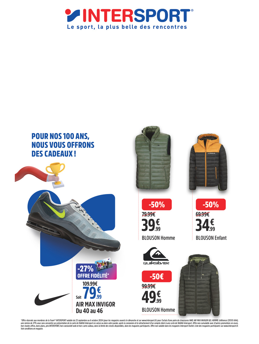 Image d'un catalogue intersport